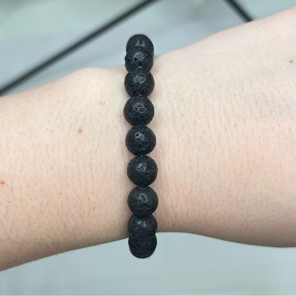 Lava Stone Stretch Bracelet